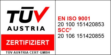 DIN EN ISO 9001 and SCC certified